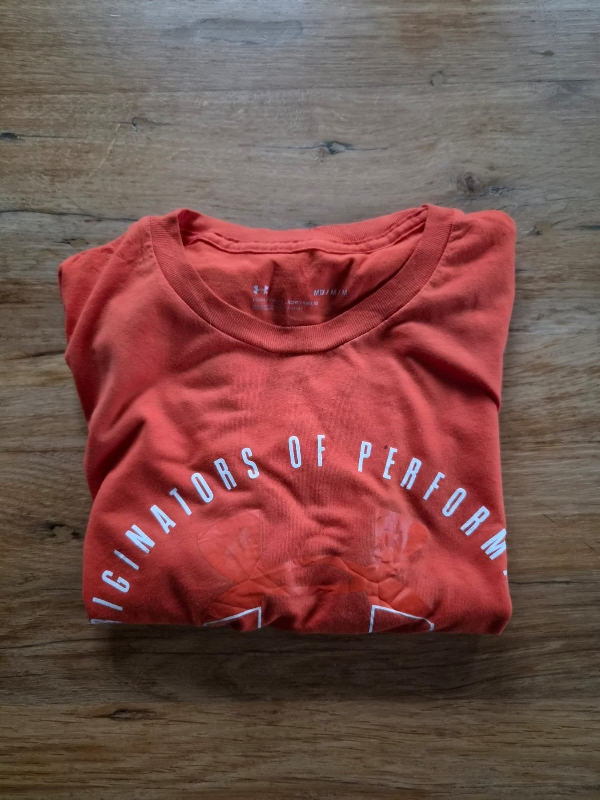 Under Armour T-shirt Oranje Maat M, Ophalen of Verzenden, Nieuw, Maat 48/50 (M), Oranje