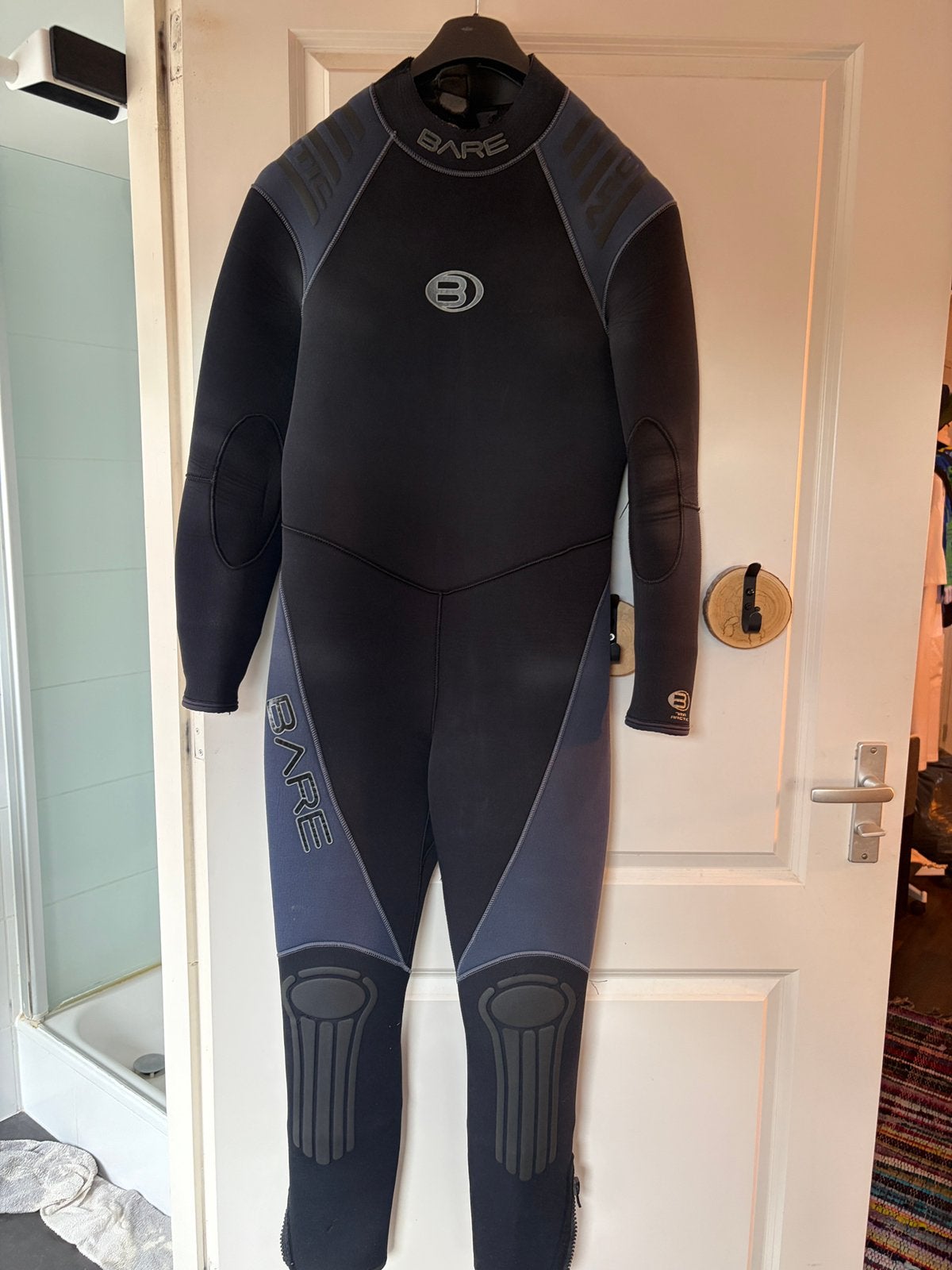 Bare Arctic Dubbel 7mm Wetsuit incl handschoenen Maat L long, Watersport en Boten, Ophalen, Zo goed als nieuw, Wetsuit