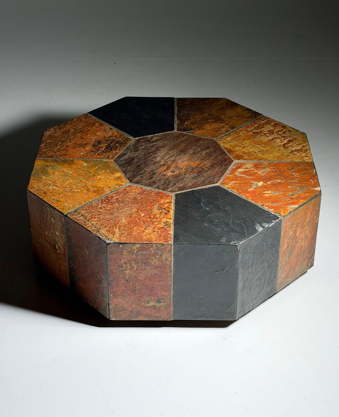 Leisteen salontafel 70s vintage, Ophalen of Verzenden