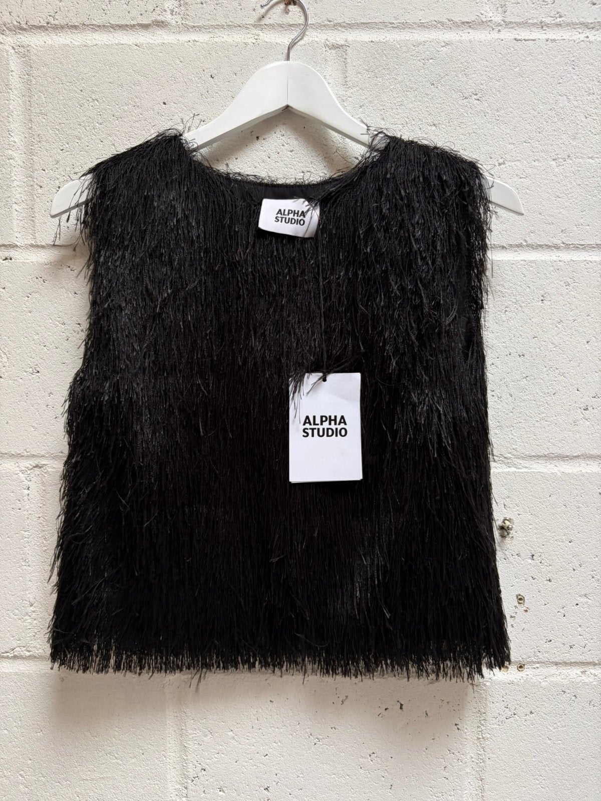 Alpha studio blouse to Spencer zwart it 40 s gilet trui, Zwart, Ophalen of Verzenden, Zo goed als nieuw, Maat 36 (S)