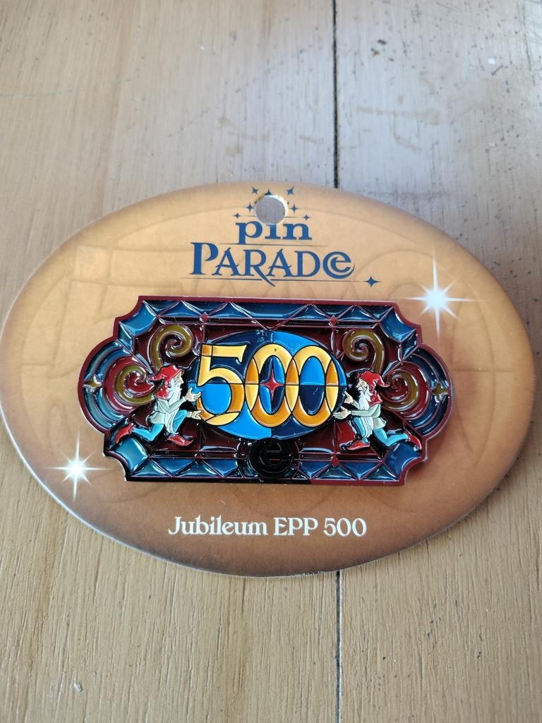 Efteling pin: Jubileum EPP 500, Verzamelen, Verzenden, Zo goed als nieuw, Button of Speldje
