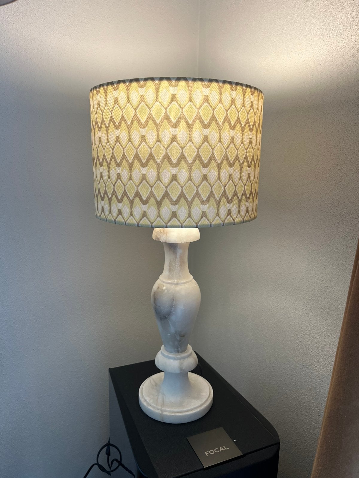 Vintage marmeren lamp marmer, Ophalen of Verzenden, Vintage