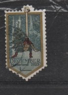 ‹(•¿•)› nl m0249 efteling langnek decemberzegel, Verzenden, Na 1940, Gestempeld