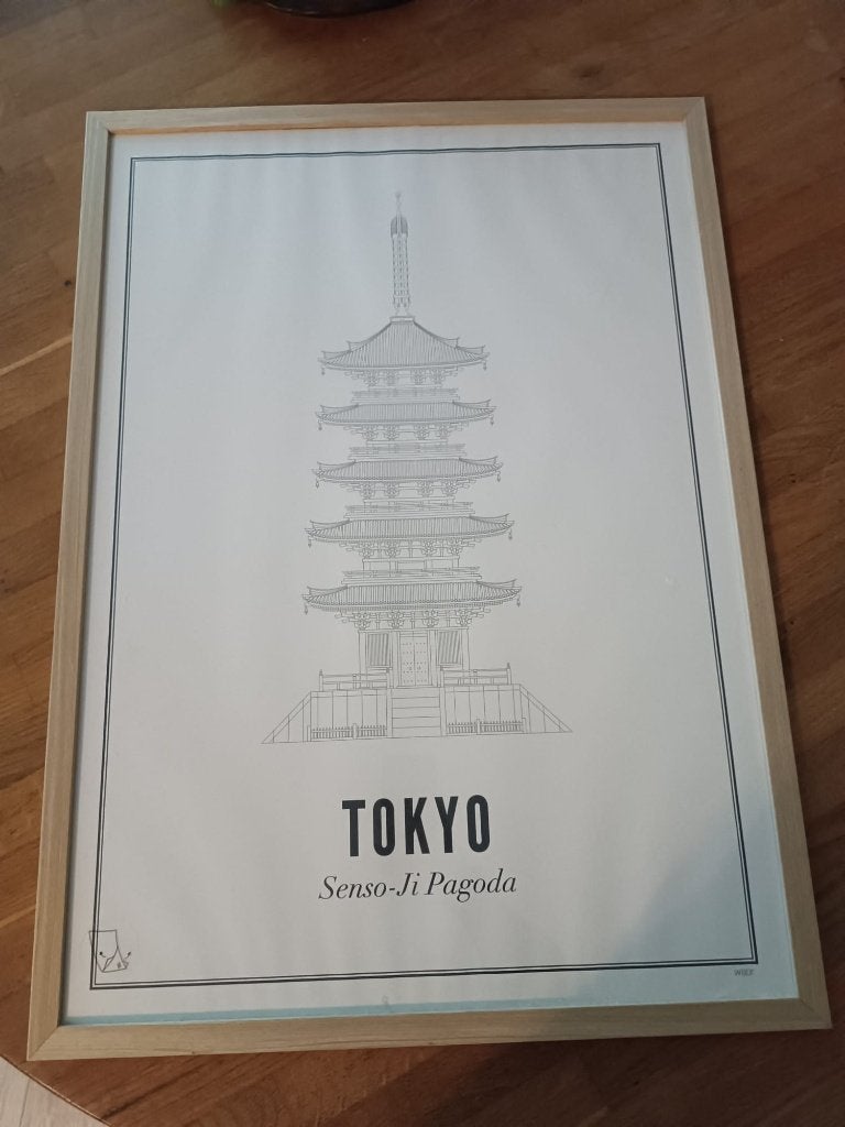 Fotolijst hout inclusief poster Wijck (71 x 51 cm), Ophalen, Nieuw