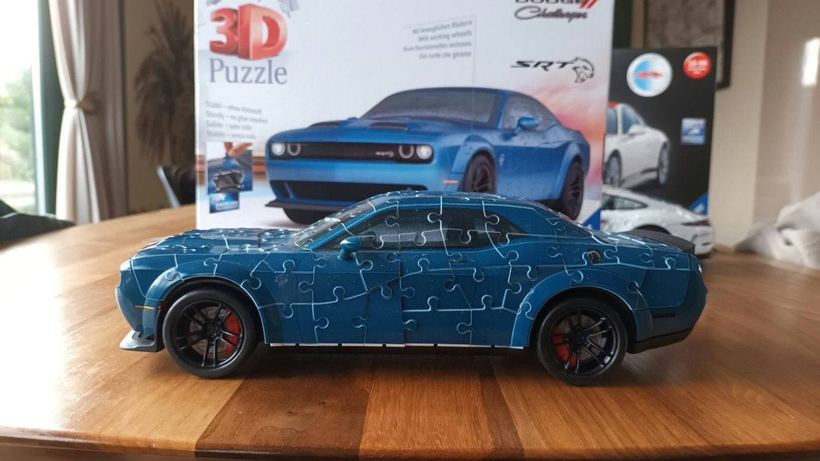 Ravensburger 3D Puzzel Dodge Challenger SRT, Ophalen of Verzenden, Minder dan 500 stukjes, Zo goed als nieuw, Rubik's of 3D-puzzel