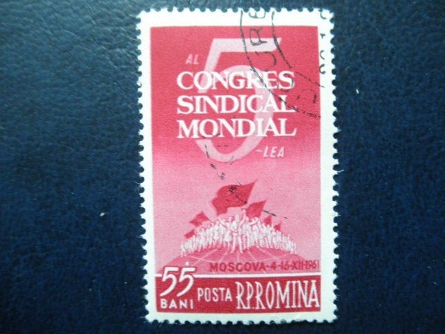 Postzegels Roemenië 1961 vakbond - cat.w € 0,50., Ophalen of Verzenden, Overige landen, Gestempeld