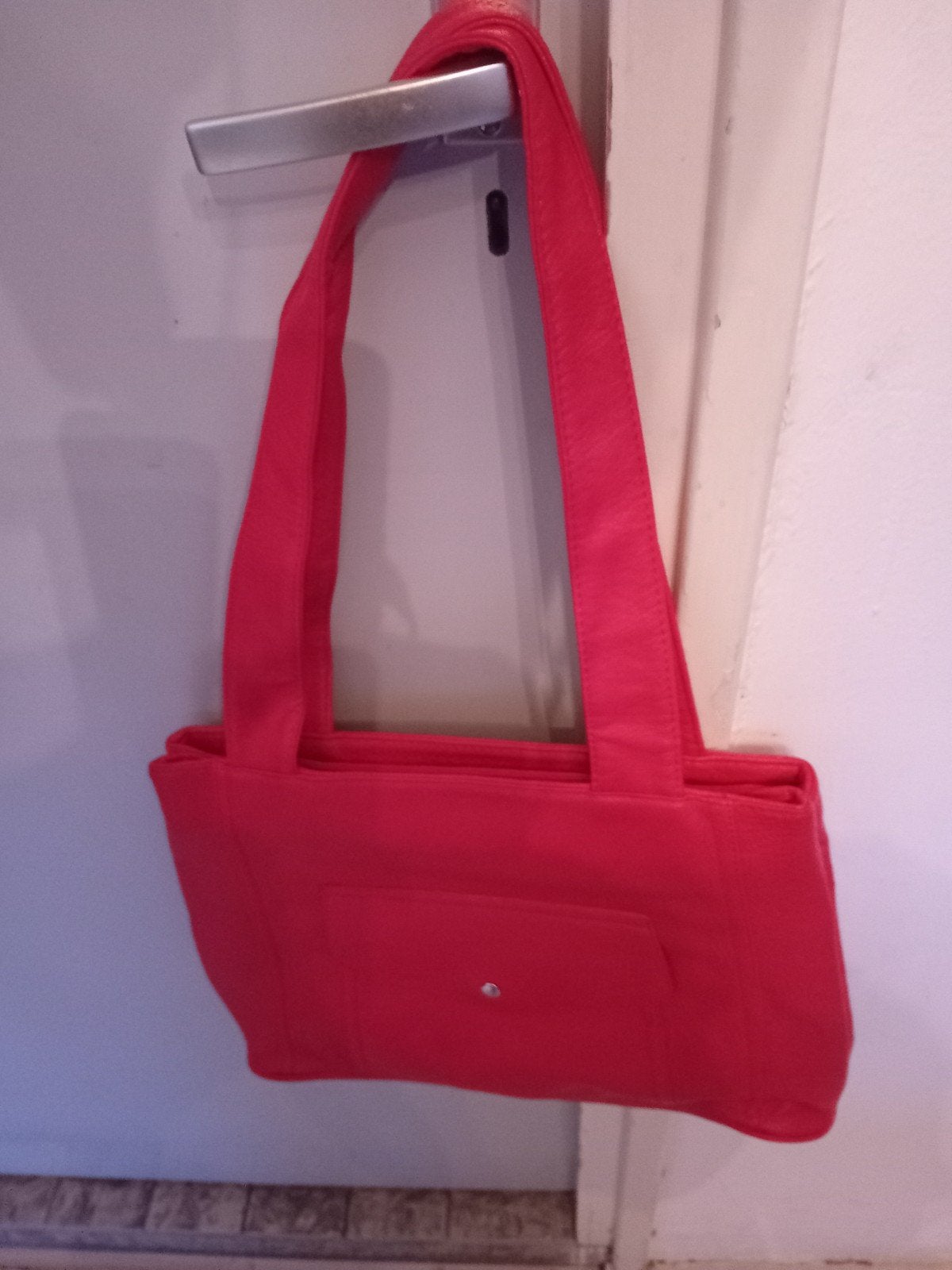 leuke tas rood  de maat is 36x28, Ophalen, Zo goed als nieuw, Rood, Handtas