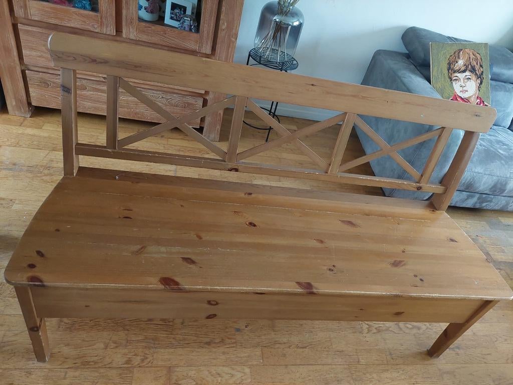 Houten klepbank., Ophalen, Gebruikt, Hout
