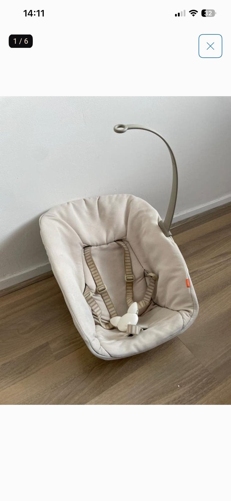 Stokke TRIPP TRAPP WALNOOT BRUIN IZGS compleet, Ophalen, Zo goed als nieuw, Meegroeistoel, Stoelverkleiner