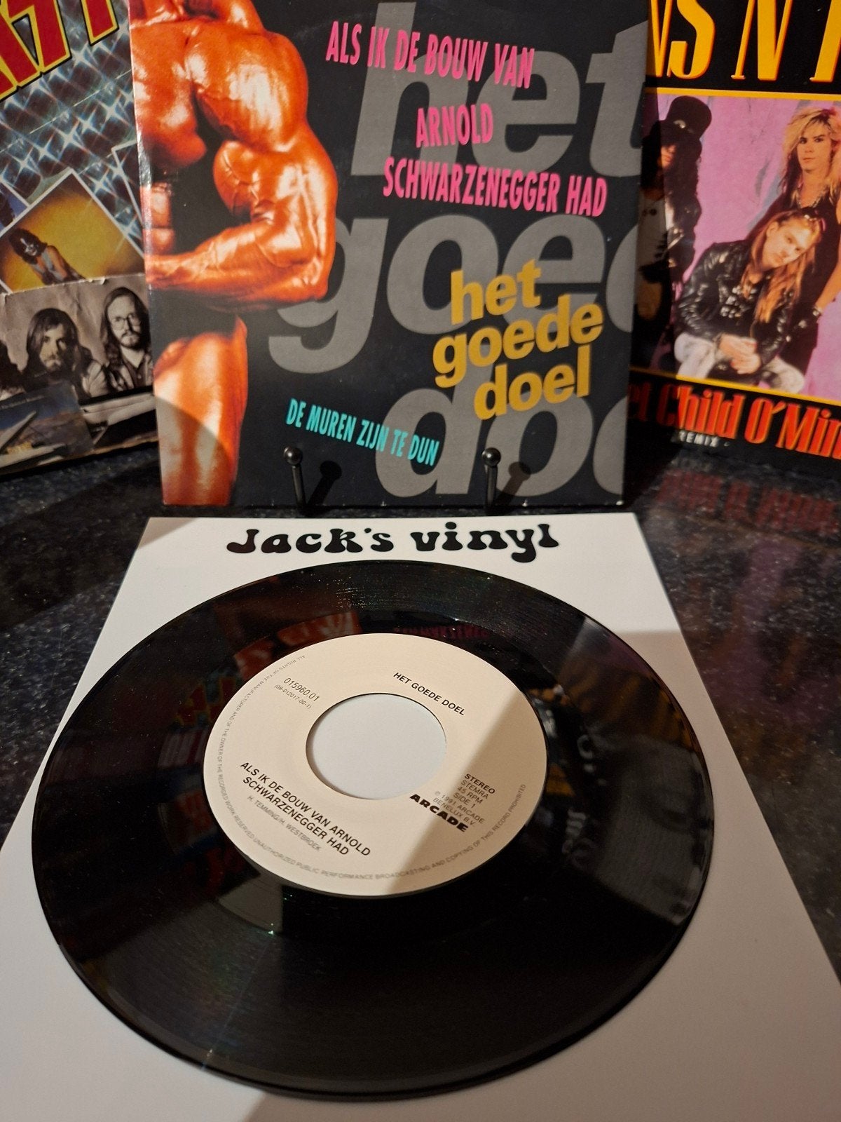 Het Goede Doel - Als Ik De Bouw Van Arnold Schwarzenegg 1991, Cd's en Dvd's, Ophalen of Verzenden, Zo goed als nieuw, 7 inch, EP