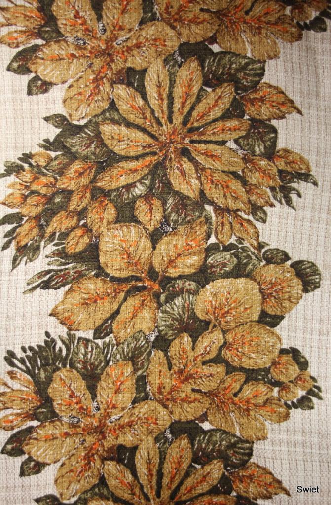 11081 Originele vintage retro stof stoffen gordijnstof Swiet, Overige kleuren, 120 cm of meer, Ophalen of Verzenden, Katoen