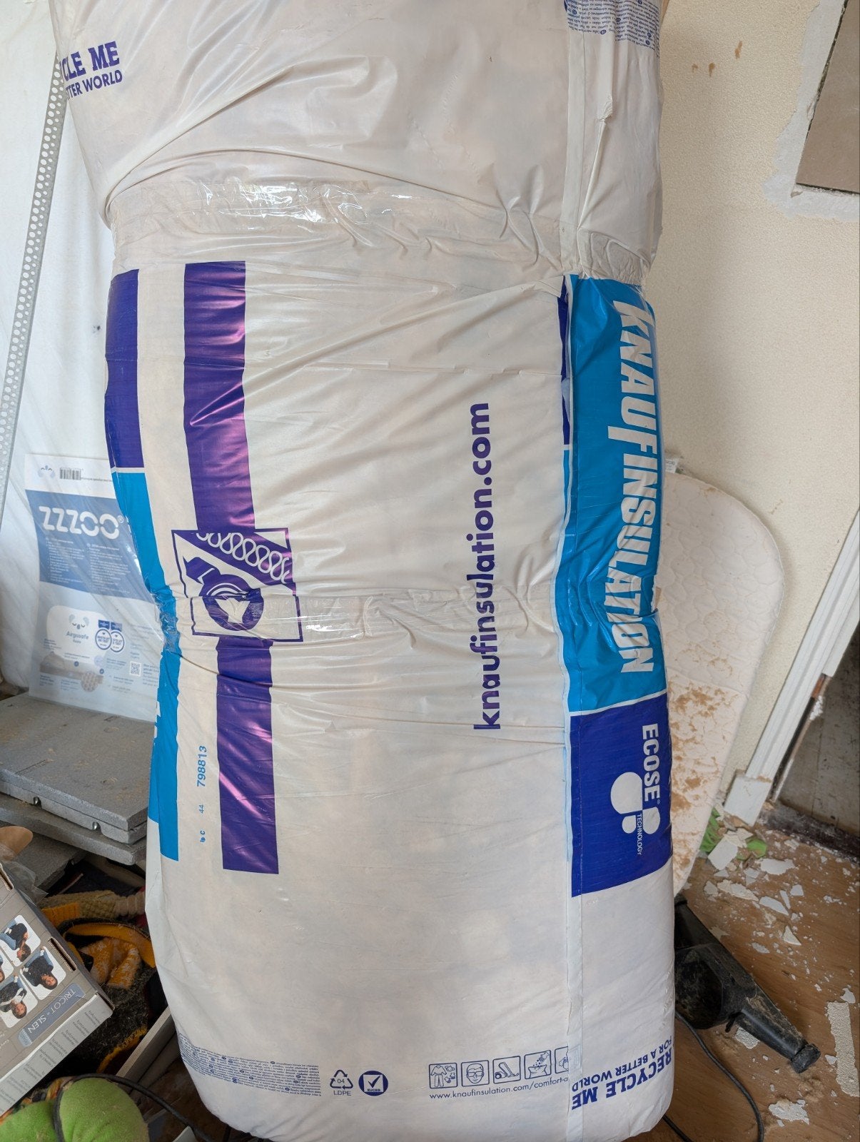 Knauf Acoustifit Glaswol isolatie 70mm, 6,5m2, Ophalen of Verzenden, Nieuw, Glaswol, 4 tot 8 cm