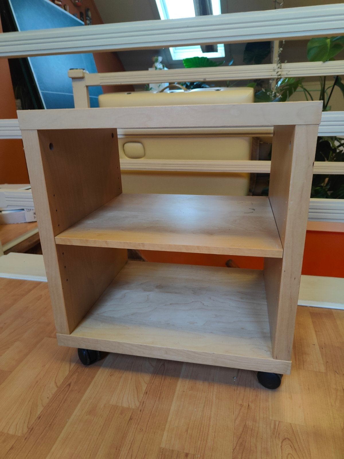 IKEA corras kastje op wielen - hout, Ophalen, Gebruikt