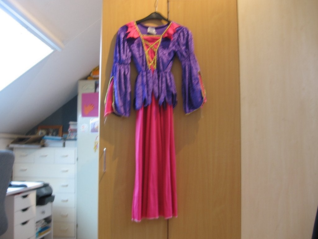 Middeleeuwse jurk meisje, Ophalen of Verzenden, Zo goed als nieuw, Maat 34 (XS) of kleiner, Carnaval
