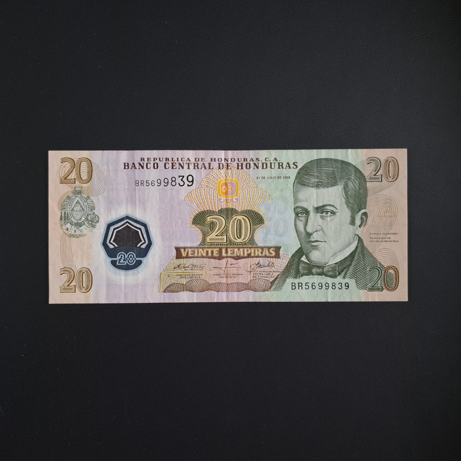 20 lempira Honduras #033, Verzenden, Midden-Amerika, Los biljet