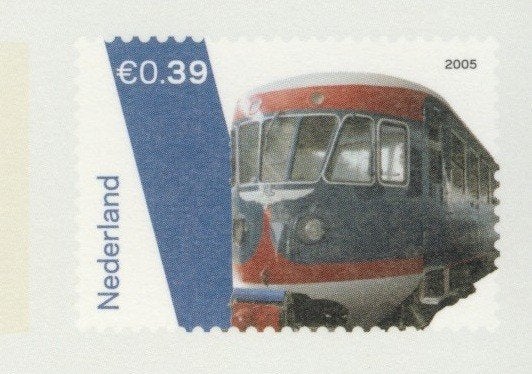 NS 20 Koploper 1954 Postfris 2054 Ansichtkaart Trein t-62, Postzegels en Munten, Ophalen of Verzenden, Na 1940, Gestempeld