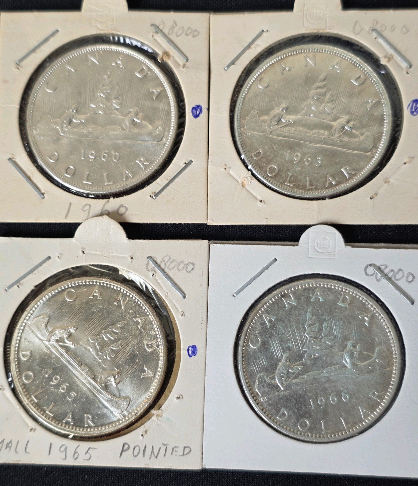 4x canada kano dollars zilver, Verzenden, Noord-Amerika, Setje, Zilver