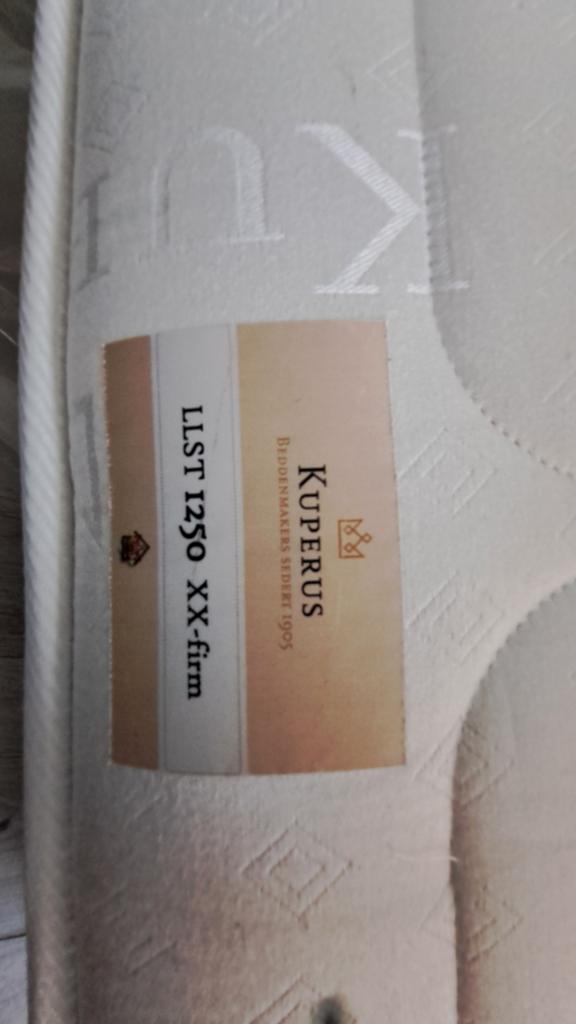 Kuperus matras 90x200 extra firm llst 1250, Ophalen, 90 cm, Eenpersoons, Zo goed als nieuw