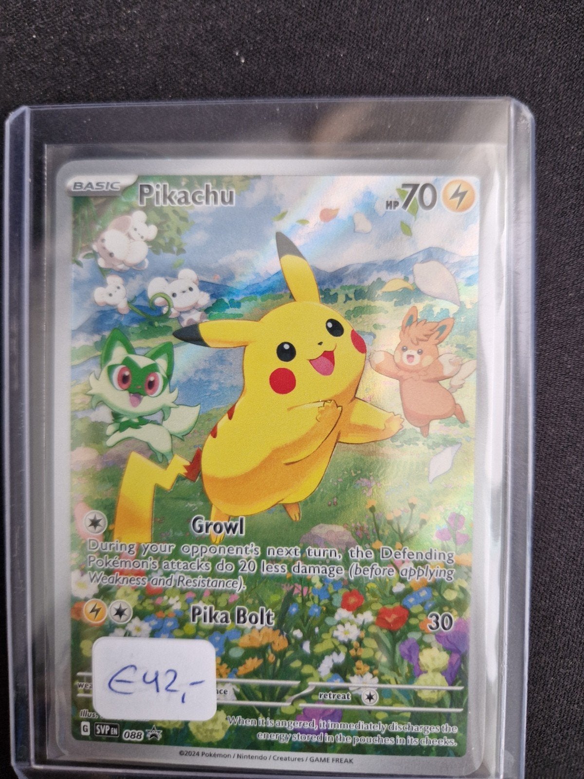 Pikachu Pokémon Kaart - Full Art Promo SVPP 088, Ophalen of Verzenden, Zo goed als nieuw, Losse kaart