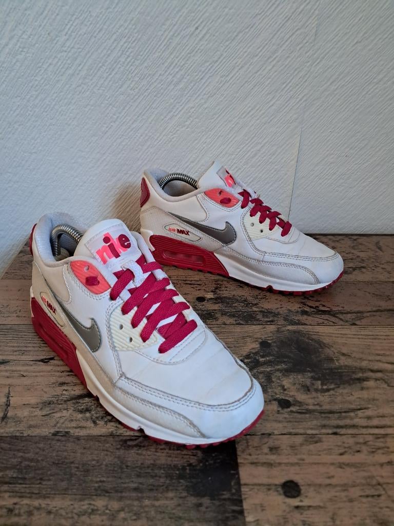 Nike Air Max 90 Leather Hot Fuchsia - Rare Vintage!, Wit, Nike, Ophalen of Verzenden, Sneakers of Gympen