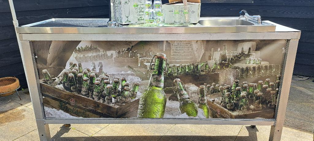 Complete Grolsch Mobiele Biertap + Parasol & Glazenset!, Ophalen of Verzenden, Gebruikt