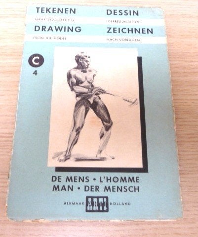 Tekenen naar voorbeelden  van Uitgeverij Arti Alkmaar 1950, Ophalen of Verzenden, Gebruikt, Papier, Schets- of Tekenboek