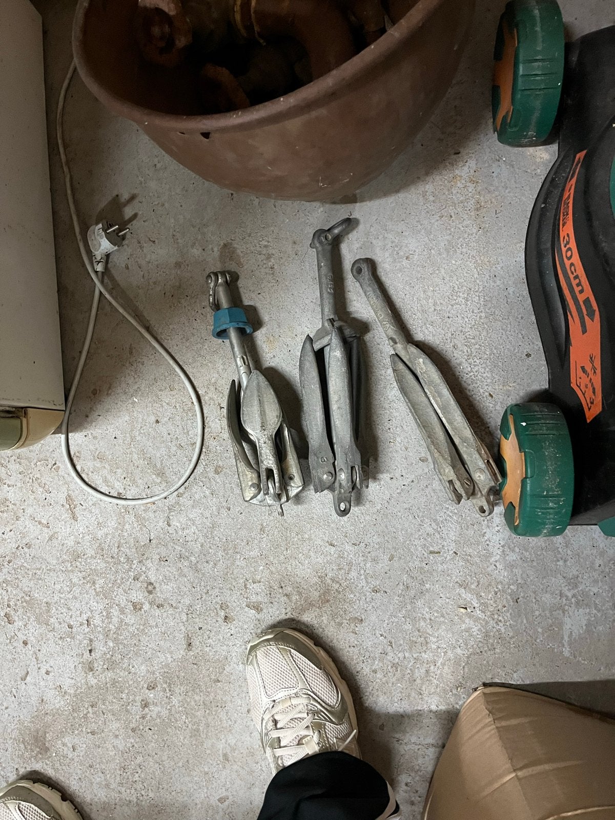 Set van 3 opvouwbare ankers voor boot, Ophalen, Gebruikt, Overige typen