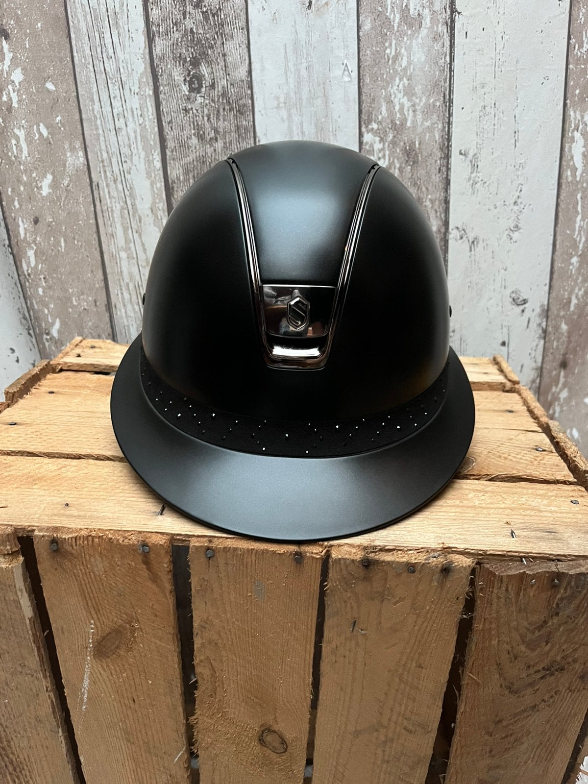 Samshield miss shield swarovski maat M/55, Dieren en Toebehoren, Paardrijkleding, Gebruikt, Dressuur, Ophalen of Verzenden, Rijhelm/cap