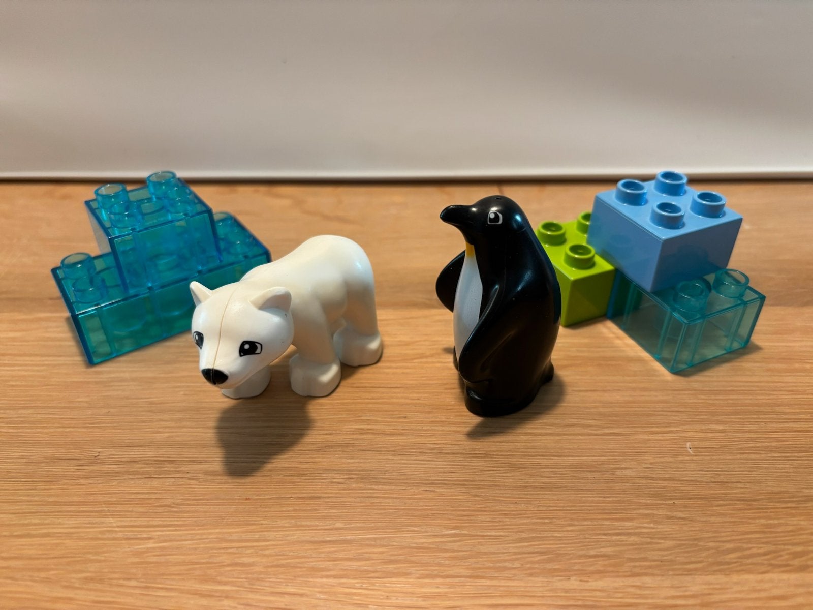 Duplo 10501 pooldieren dierentuinvrienden + extra ijsblokken, Ophalen of Verzenden, Zo goed als nieuw, Compleet, Duplo