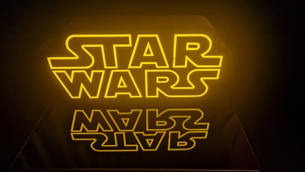 STARWARS licht bord, Ophalen of Verzenden, Nieuw