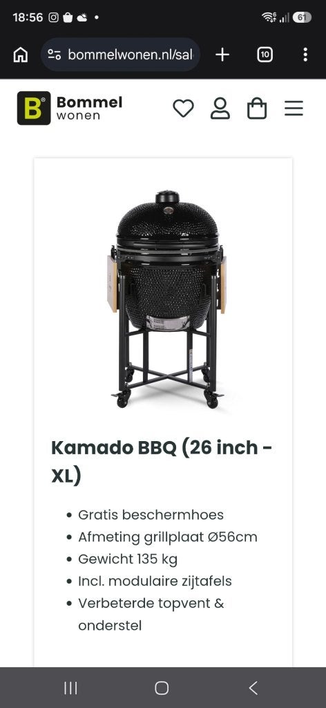 Kamado XL, Ophalen, Nieuw, Overige merken
