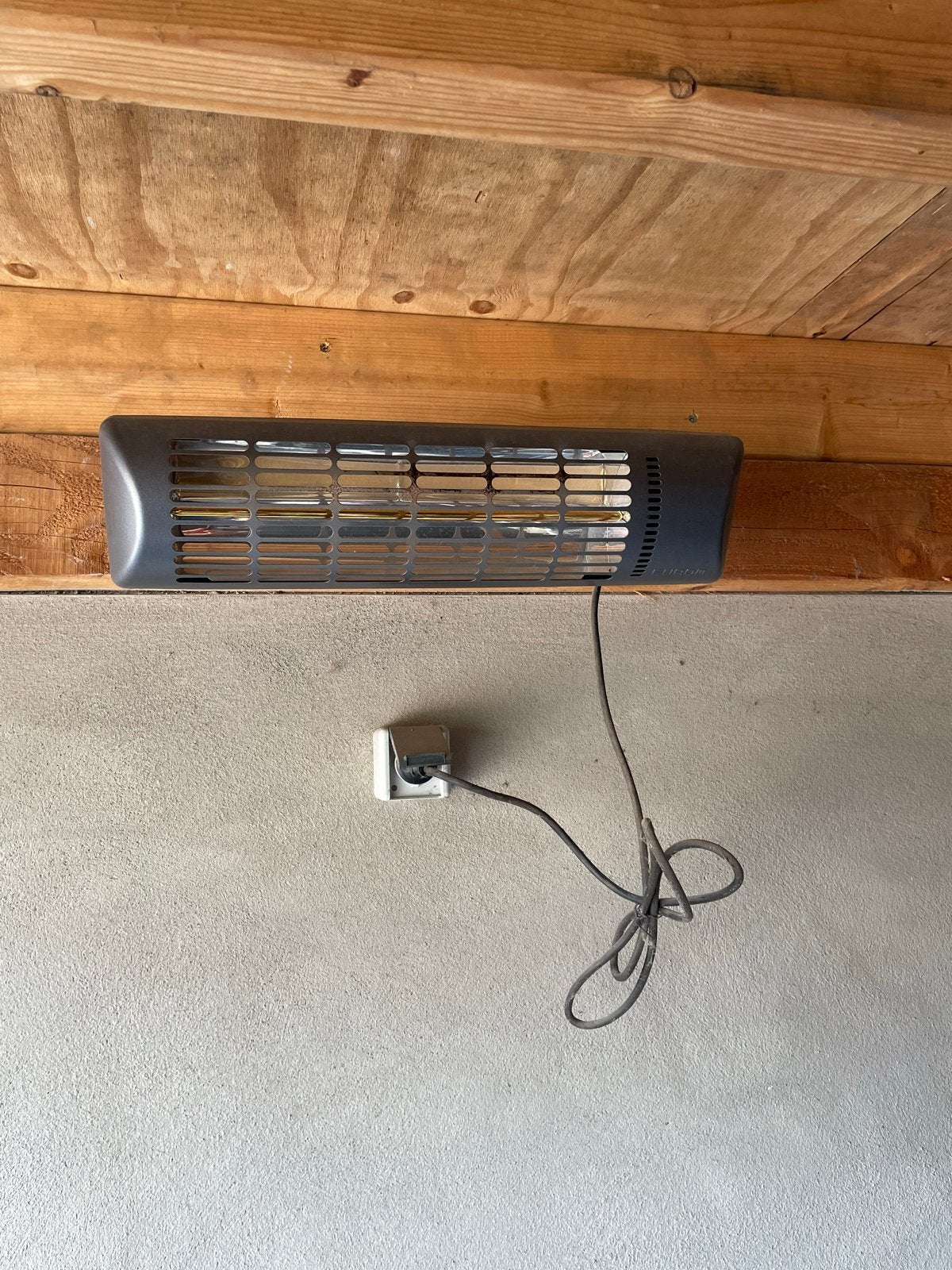 Eurom Q time golden 1800 terrasverwarmer, 30 tot 80 cm, Gebruikt, Kachel, Minder dan 60 cm