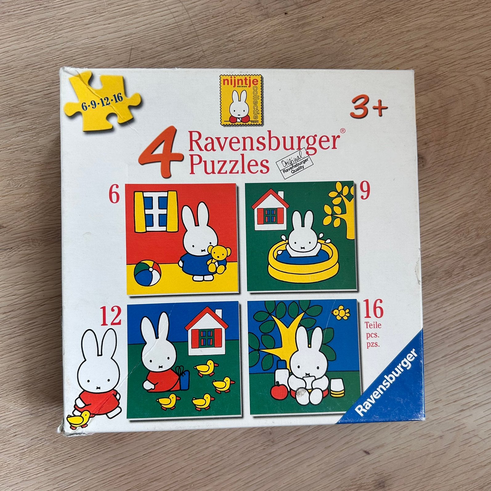 Ravensburger Nijntje puzzelset – 4 puzzels, Ophalen, 10 tot 50 stukjes, Gebruikt, 2 tot 4 jaar