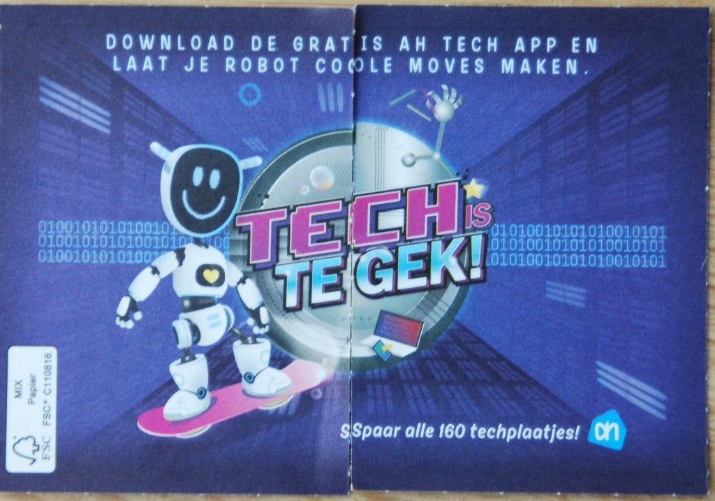 28 Tech te gek stickers, Albert Heijn, Ophalen of Verzenden