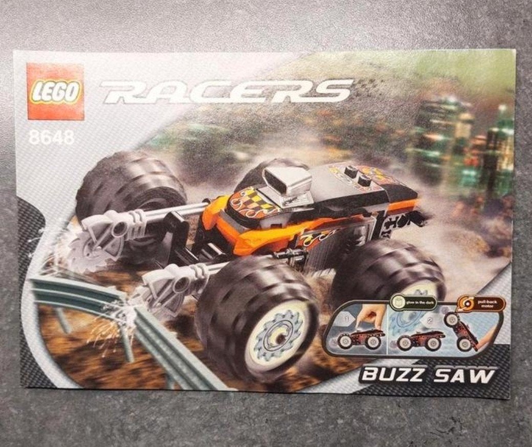 LEGO Racers 8648 Buzz Saw - Complete met boekje, Ophalen of Verzenden, Zo goed als nieuw, Overige merken