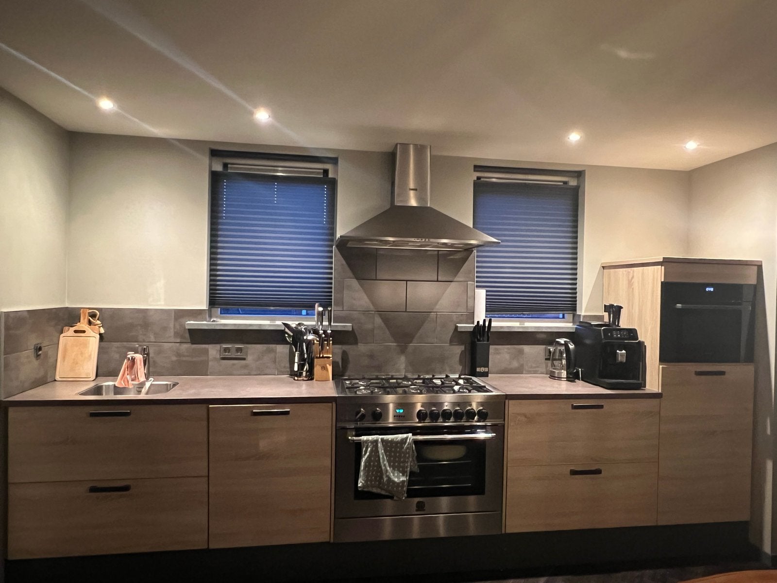 Keuken, Ophalen, Gebruikt, Bruin, Enkelwandige keuken