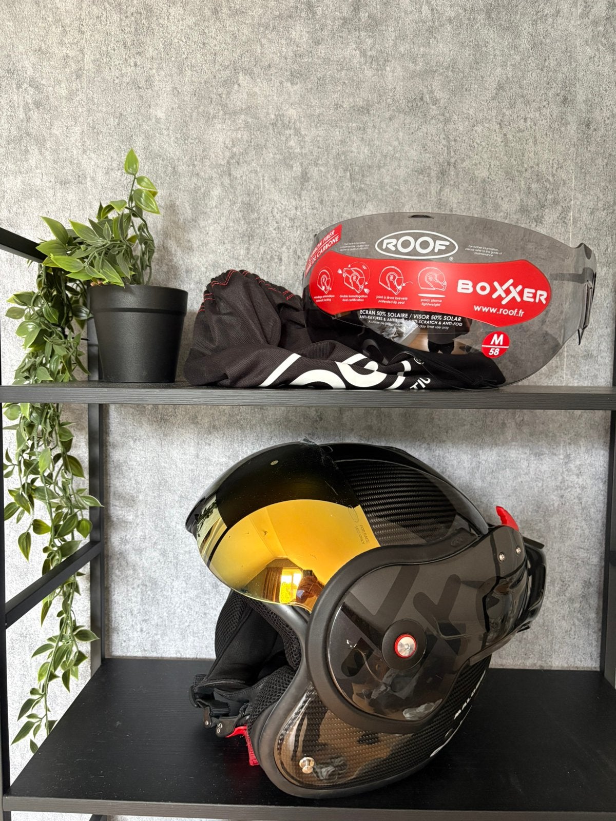 Roof boxxer carbon M, Ophalen of Verzenden, Tweedehands, Systeemhelm, Overige merken