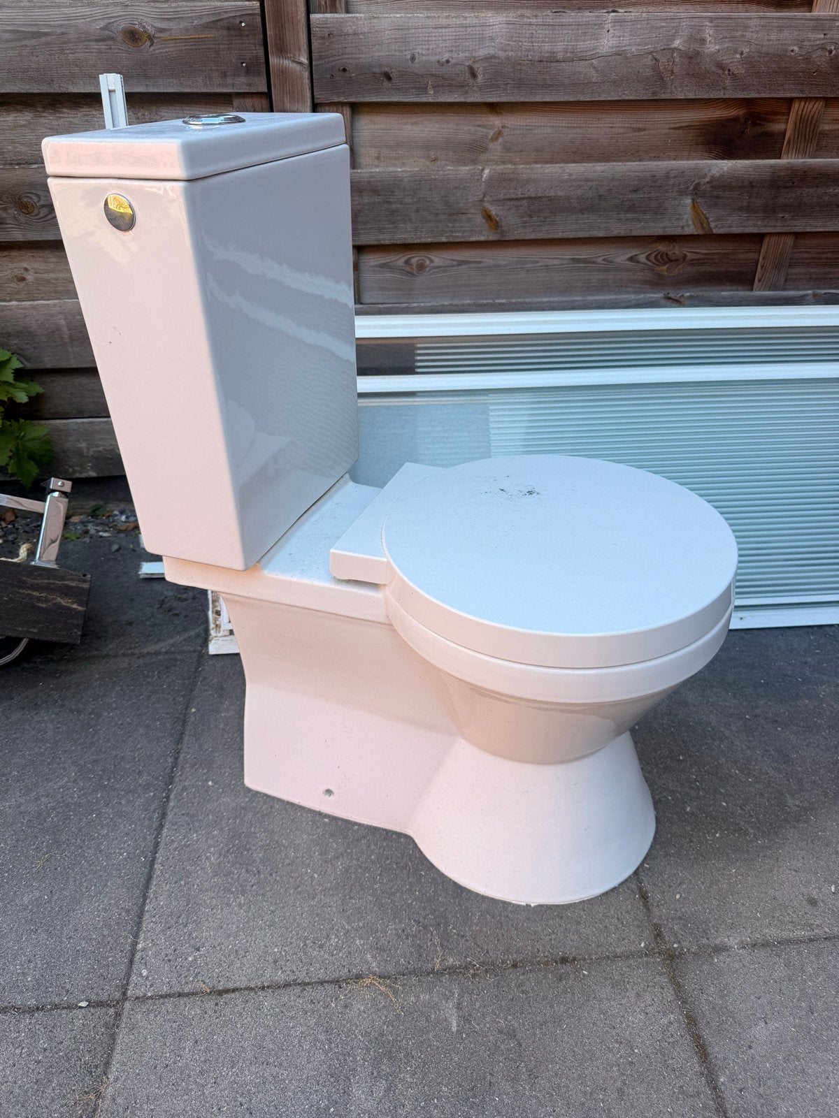 Ronde retro wc, Doe-het-zelf en Verbouw, Sanitair, Ophalen, Gebruikt, Toilet