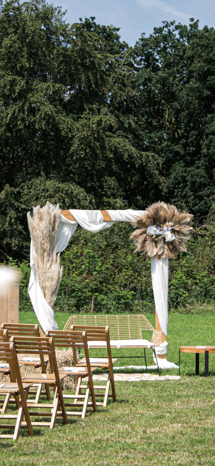 Droogbloemen stuk, Ophalen