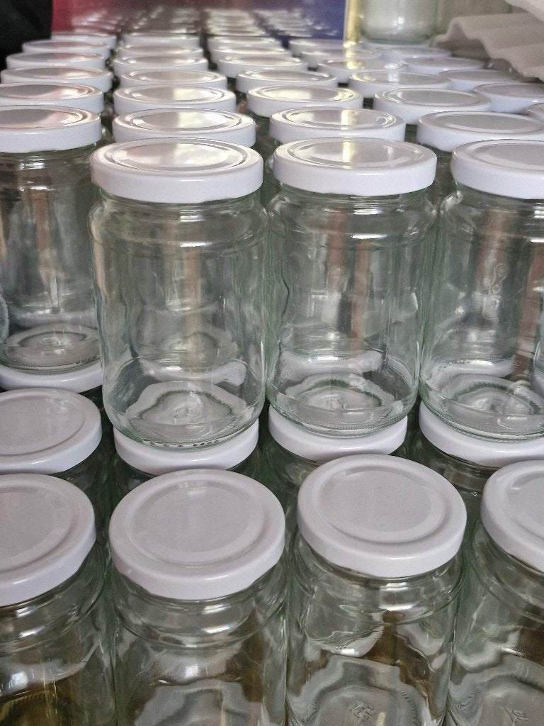 Nieuwe glazen jampotjes, Huis en Inrichting, Keuken | Potten en Pannen, Ophalen, Pot, Bus of Blik, Nieuw, Glas