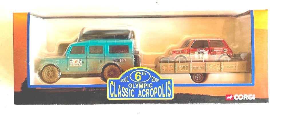 Mini Cooper & Landrover Acropolis Rally Corgi CC99153., Ophalen of Verzenden, Zo goed als nieuw, Auto