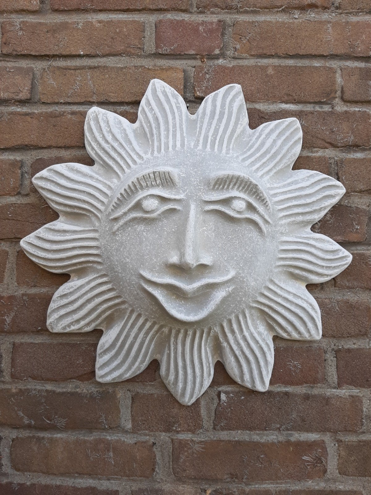 Zon wanddecoratie betonnen beeld tuinbeeld beton, Tuin en Terras, Ophalen