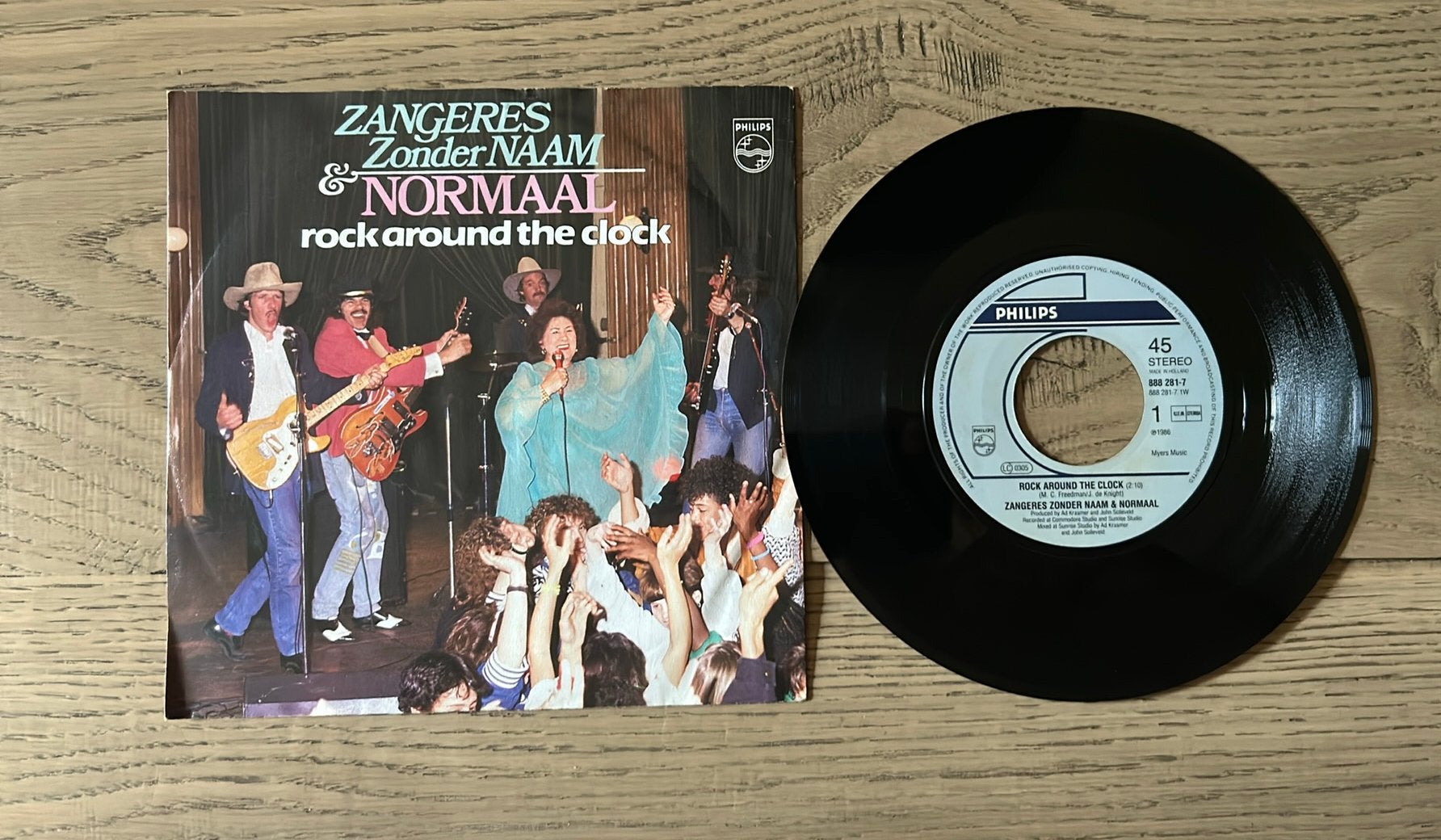 Zangeres zonder naam & Normaal - Rock around the jukebox, Cd's en Dvd's, Ophalen of Verzenden, Zo goed als nieuw, 12 inch, Rock