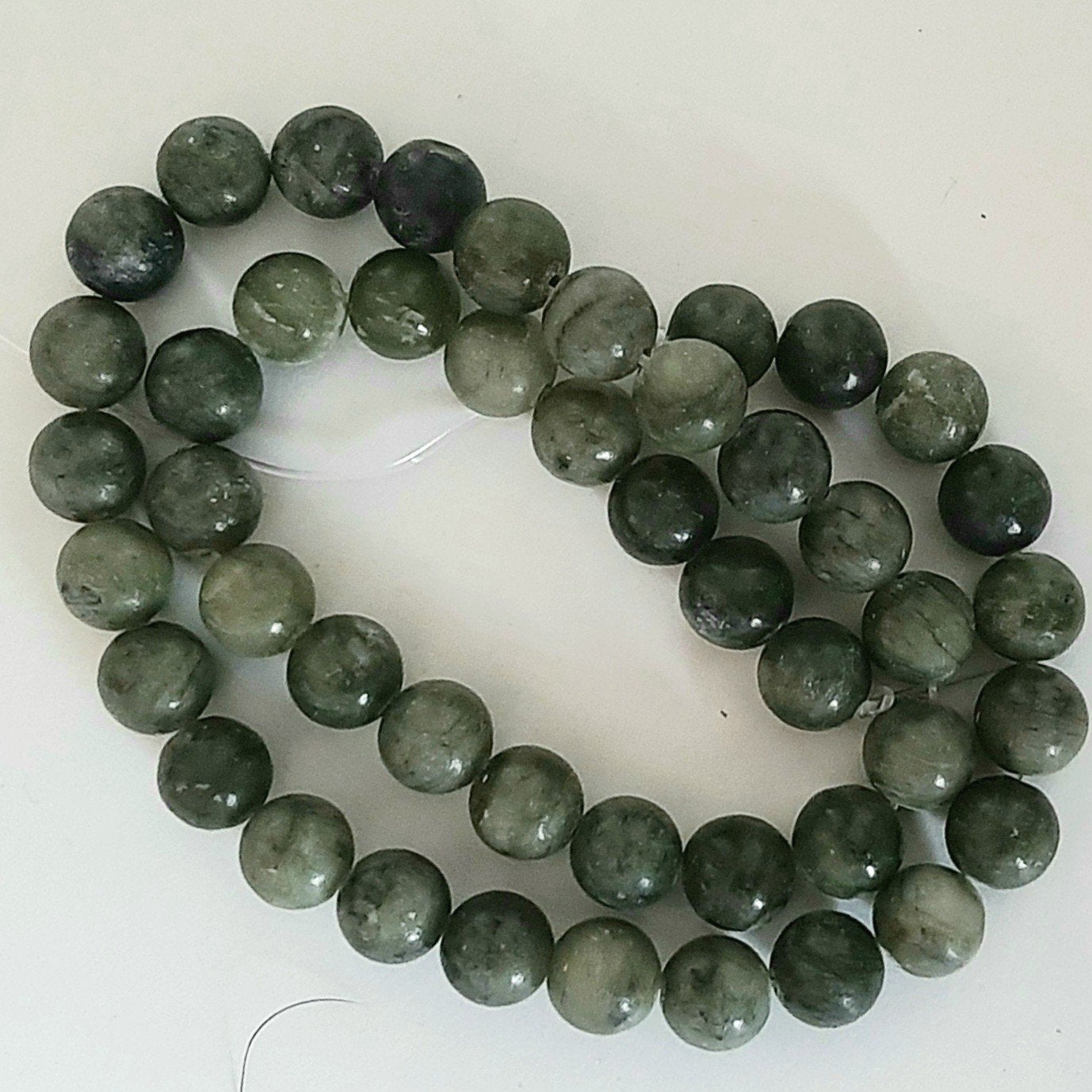 streng Chinese groene Jade edelsteen kralen 8 mm, Ophalen of Verzenden, Nieuw, Hanger