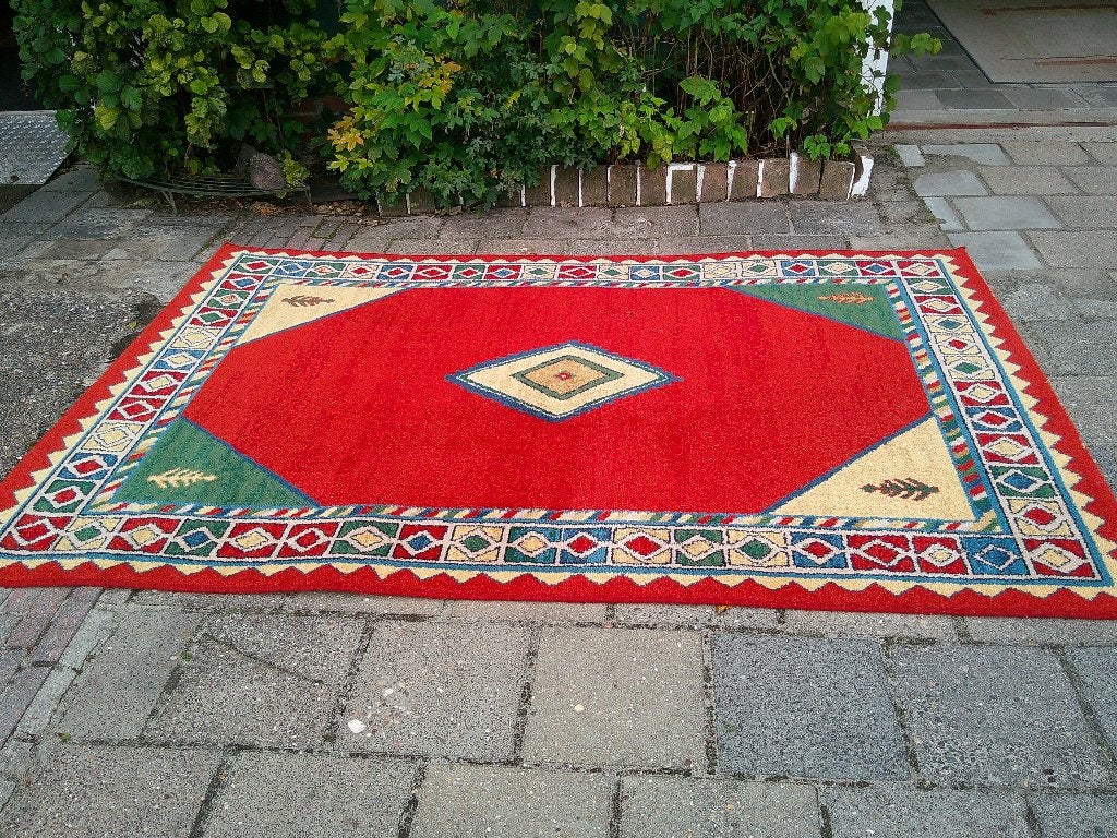 vloerkleed 2x - tapijt - wollen kleed, Ophalen, 150 tot 200 cm, 200 cm of meer, Rood