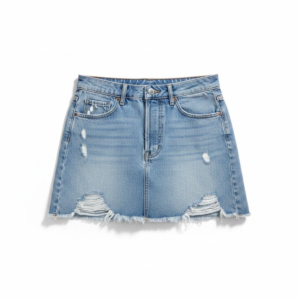 Stradivarius Denim Rok maat 38, Maat 38/40 (M), Blauw, Ophalen of Verzenden, Zo goed als nieuw