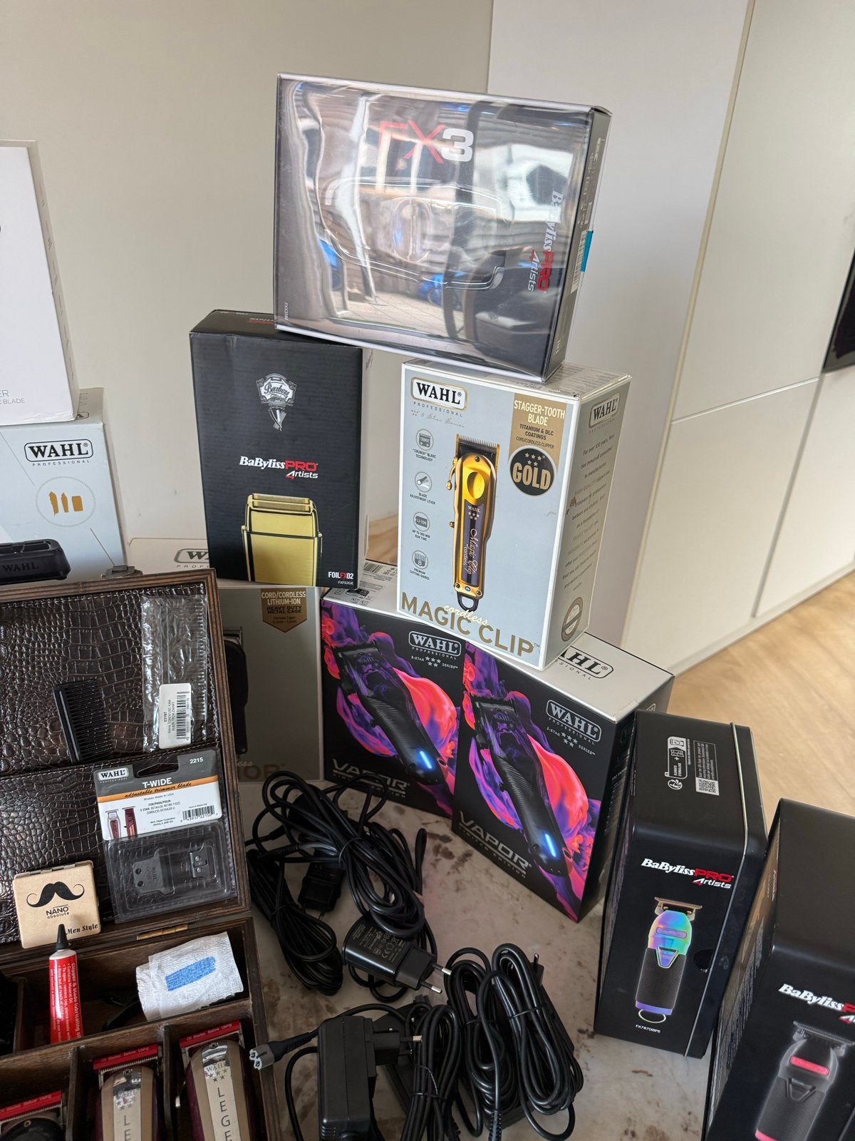 Professionele kappersset: Wahl, BaBylissPRO, Cocoo, Ophalen of Verzenden, Zo goed als nieuw, Scheren en Epileren