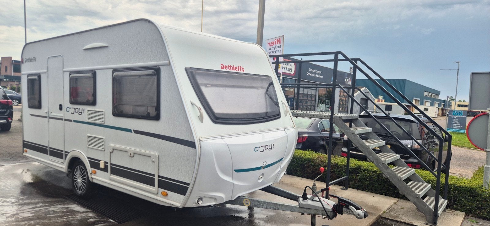 Dethleffs c joy 410 LQ, Caravans en Kamperen, Schokbreker, Dwarsbed, Treinzit, 750 - 1000 kg