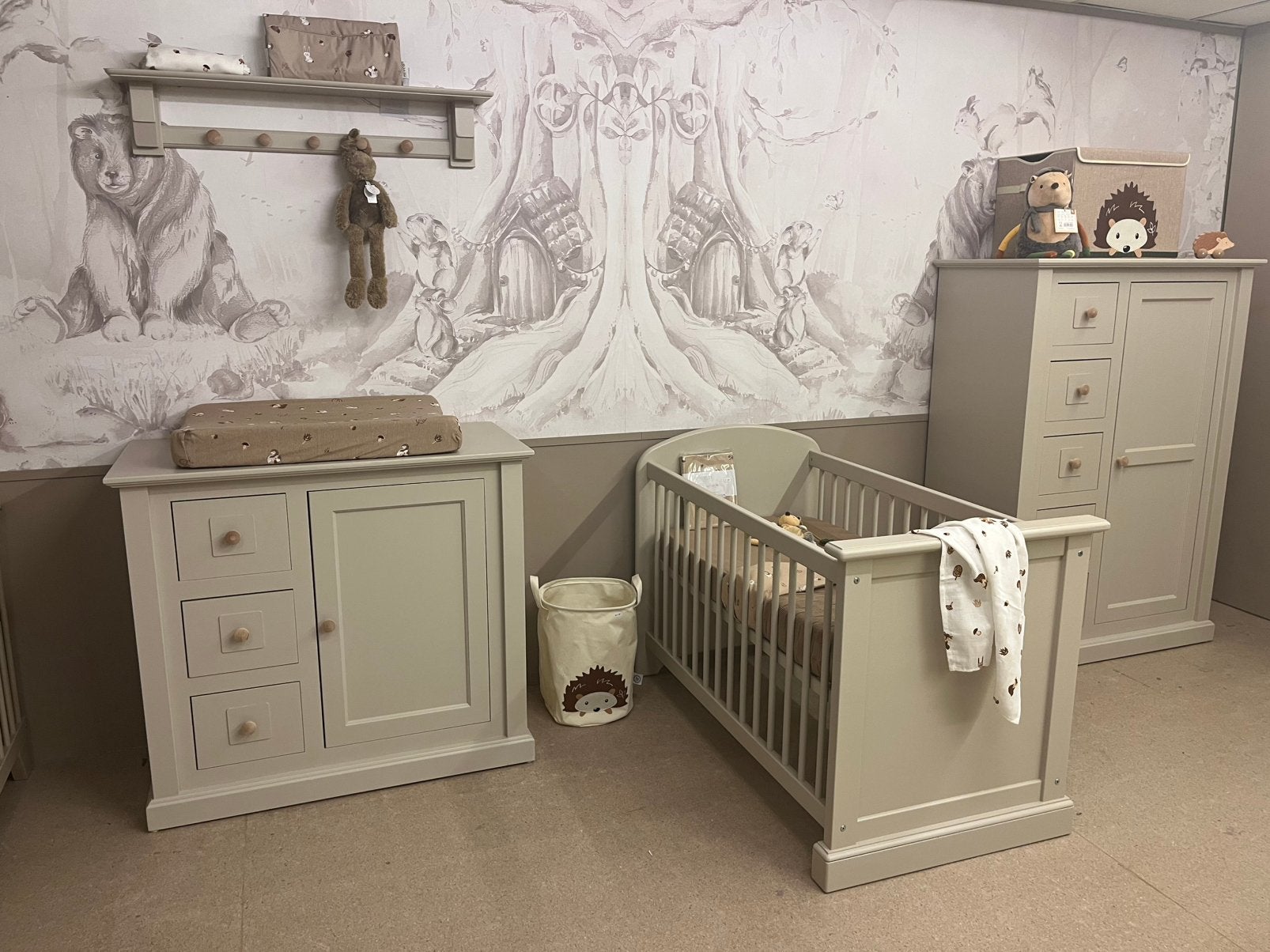 Babykamer •Teddy• by Juffrouw Kwast, Info@juffrouw-kwast.nl, Jongetje of Meisje, Juffrouw Kwast, Ophalen of Verzenden