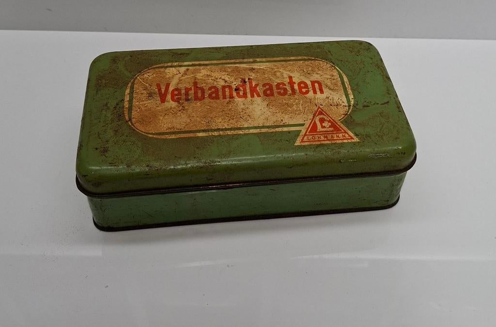 Vintage Verbandkasten Lohmann KG Fahr/Rhein EHBO-doos, Verzamelen, Ophalen of Verzenden, Gebruikt